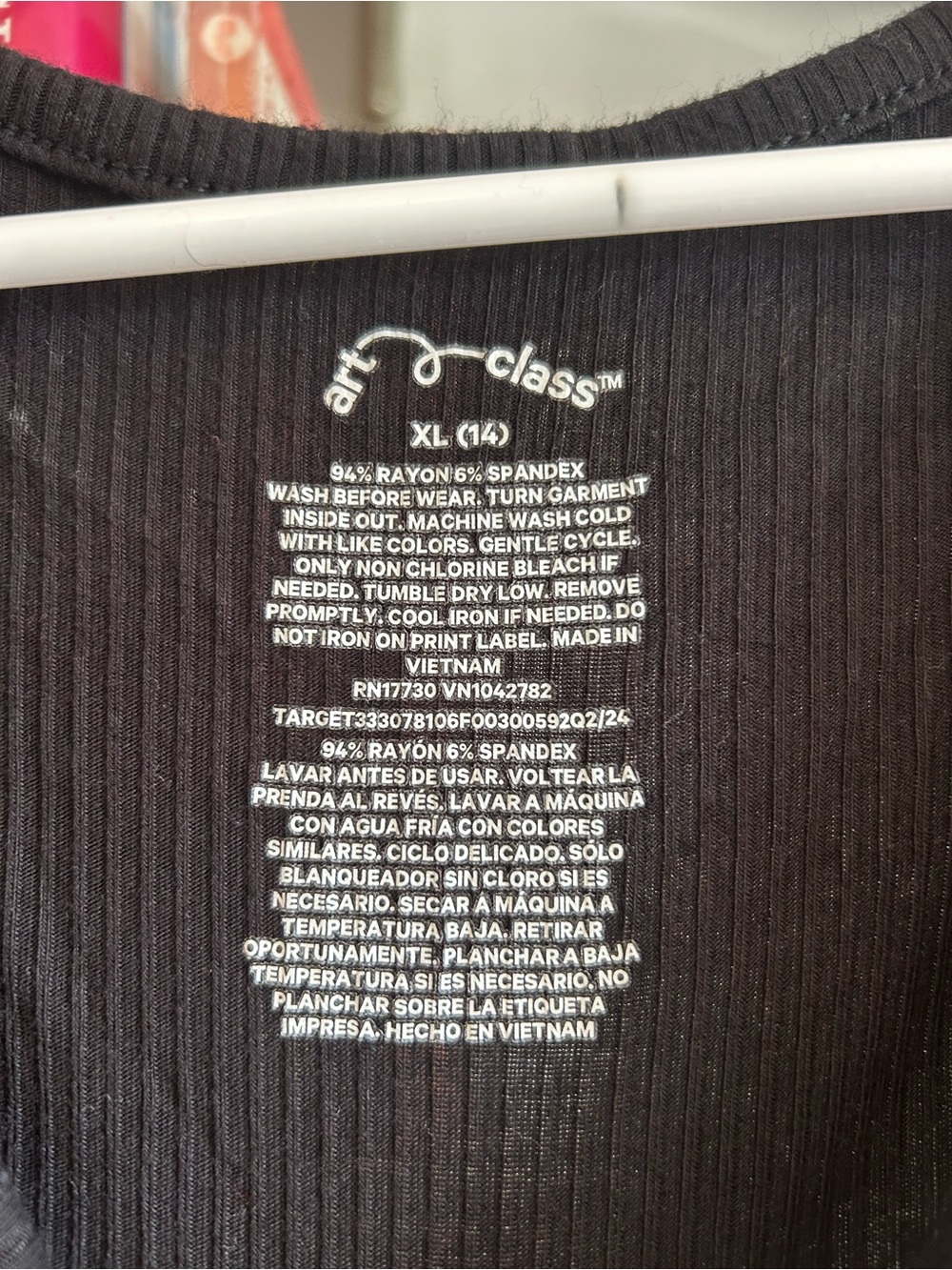 art class Black Ribbed Scoop Neck Tee Dress - Picture 3 of 6